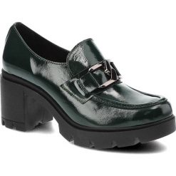 Zielone Półbuty Lemar Damskie Eleganckie Buty. Zielone półbuty damskie Lemar, na wiosnę, z aplikacjami, z materiału, bez obcasa, bez zapięcia. Za 369.00 zł.