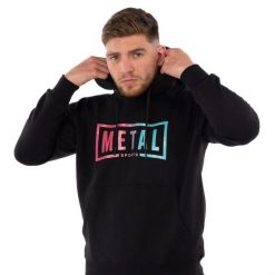 Bluza Metal Boxe Miami Vice. Czarne bluzy damskie METAL BOXE, l, bez wzorów, z bawełny, z kapturem. Za 225.50 zł.