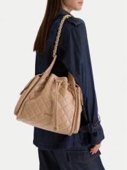Badura Torebka EO-HAIDI-RX8968 Beżowy. Brązowe torebki klasyczne damskie Badura, ze skóry, bez dodatków. Za 299.99 zł.