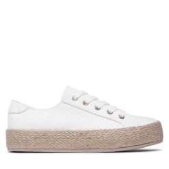 Espadryle Jenny Fairy. Białe espadryle damskie Jenny Fairy, bez wzorów, bez obcasa. Za 99.99 zł.