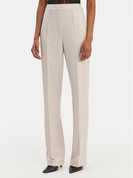 Patrizia Pepe Spodnie materiałowe 8P0800/A498-S748 Szary Regular Fit. Szare spodnie materiałowe damskie Patrizia Pepe, bez wzorów, z materiału. Za 919.99 zł.