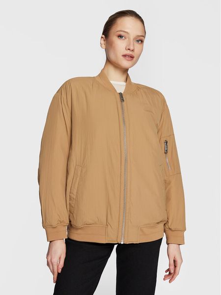 Calvin Klein Kurtka bomber K20K205001 Brązowy Relaxed Fit. Brązowe kurtki damskie Calvin Klein, s, bez wzorów, z syntetyku, bez kaptura. Za 689.99 zł.
