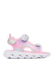 DeeZee Sandały CEO-K2382 Różowy jasny. Czerwone sandały dziewczęce DeeZee, z materiału, bez obcasa, bez zapięcia. Za 99.99 zł.