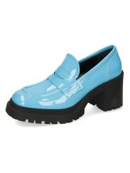 MELVIN & HAMILTON Skórzane mokasyny "Stefy 3" w kolorze błękitno-czarnym rozmiar: 37. Niebieskie mokasyny damskie Melvin & Hamilton, ze skóry, bez obcasa. Za 434.99 zł.