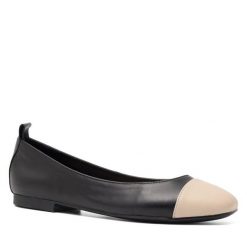 Baleriny GINO ROSSI. Czarne balerinki damskie Gino Rossi, bez wzorów. Za 199.99 zł.