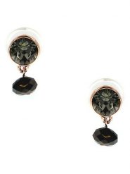 Otazu Pozłacane kolczyki-wkrętki z kryształami Swarovski rozmiar: onesize. Czarne kolczyki damskie Otazu, z kryształem, pozłacane. Za 60.99 zł.