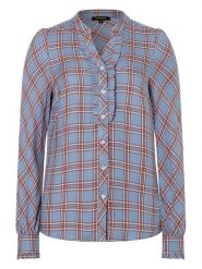 More & More Bluzka w kolorze jasnobrązowo-niebieskim rozmiar: 38. Brązowe bluzki damskie More & More, s, bez wzorów, z wiskozy, klasyczne, bez kołnierzyka, bez ramiączek. Za 135.17 zł.