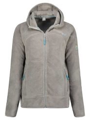 Geographical Norway Kurtka polarowa "Upalood" w kolorze jasnoszarym rozmiar: XXL. Szare kurtki damskie Geographical Norway, xxl, bez wzorów, z polaru, bez kaptura. Za 122.38 zł.