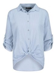Sublevel Bluzka w kolorze błękitnym rozmiar: L/XL. Niebieskie bluzki damskie Sublevel, l, bez wzorów, z bawełny, bez kołnierzyka, bez ramiączek. Za 171.28 zł.