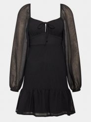 Gina Tricot Sukienka koktajlowa 20005 Czarny Regular Fit. Czarne sukienki damskie Gina Tricot, bez wzorów, z syntetyku, wizytowe, bez ramiączek. Za 119.99 zł.