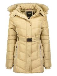 ANAPURNA Płaszcz zimowy w kolorze beżowym rozmiar: XL. Brązowe płaszcze damskie ANAPURNA, na zimę, xl, bez wzorów, z puchu, bez kaptura. Za 260.99 zł.