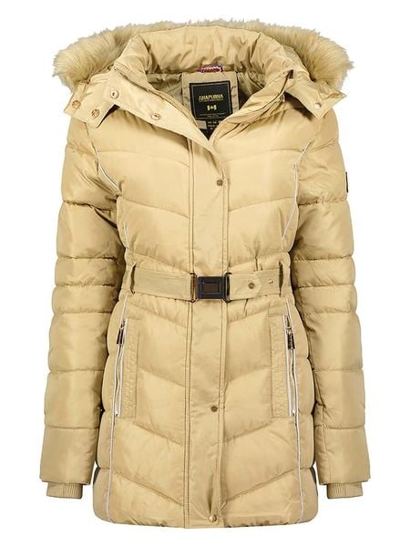 ANAPURNA Płaszcz zimowy w kolorze beżowym rozmiar: XL. Brązowe płaszcze damskie ANAPURNA, na zimę, xl, bez wzorów, z puchu, bez kaptura. Za 260.99 zł.