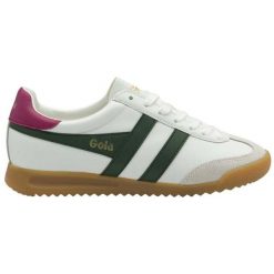 Damskie skórzane buty sportowe Gola Torpedo. Białe obuwie sportowe casual damskie Gola, bez zapięcia. Za 468.00 zł.