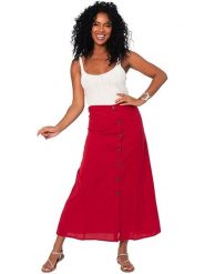 Aller Simplement Spódnica w kolorze czerwonym rozmiar: 40. Czerwone spódnice damskie Aller Simplement, na co dzień, bez wzorów, maxi. Za 69.99 zł.