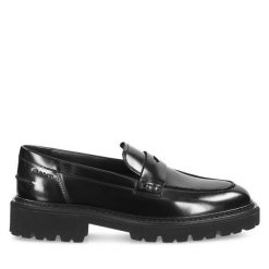 Mokasyny Gant. Czarne mokasyny damskie Gant, bez obcasa. Za 549.99 zł.