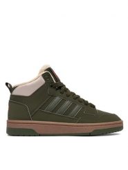 Adidas Sneakersy Rapid Court Mid Winterized Shoes KI6325 Zielony. Zielone buty sportowe chłopięce Adidas, ze skóry, bez zapięcia. Za 219.99 zł.