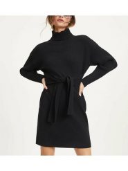 LA Angels Sukienka dzianinowa w kolorze czarnym rozmiar: L. Czarne sukienki damskie LA Angels, bez wzorów, z dzianiny, bez ramiączek. Za 101.23 zł.