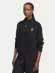 Beverly Hills Polo Club Bluza L6606T-HR Czarny Relaxed Fit. Czarne bluzy damskie Beverly Hills Polo Club, l, bez wzorów, z bawełny, bez kaptura. Za 279.99 zł.