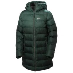 Parka damska z kapturem Helly Hansen Active. Zielone parki damskie Helly Hansen, l, z materiału, z kapturem. Za 706.85 zł.