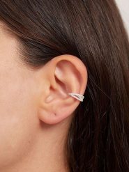 Heliophilia Srebrna nausznica rozmiar: onesize. Szare kolczyki damskie Heliophilia, srebrne. Za 87.61 zł.