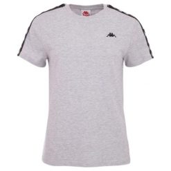 Koszulka Damska Jara. Szare bluzki damskie Kappa, bez wzorów, casualowe, bez kołnierzyka, bez ramiączek. Za 88.99 zł.