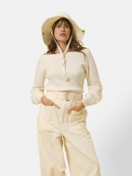 Just Cashmere Kaszmirowy sweter "Kelly" w kolorze kremowym rozmiar: L. Brązowe swetry klasyczne damskie Just Cashmere, l, z kaszmiru, bez kołnierzyka. Za 255.34 zł.