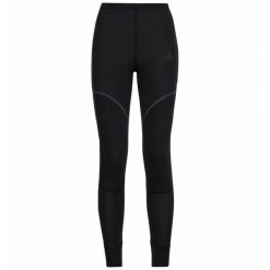 Spodnie termoaktywne damskie Odlo Active X-Warm Eco. Czarne spodnie sportowe damskie ODLO, na zimę, s, bez wzorów, narciarskie. Za 236.24 zł.