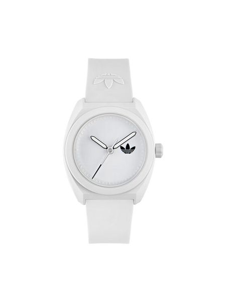 Adidas Zegarek Project Three AOST24548 Biały. Białe, analogowe zegarki damskie Adidas. Za 499.99 zł.