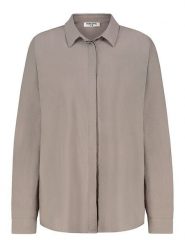 Sublevel Bluzka w kolorze szarobrązowym rozmiar: XXL. Brązowe bluzki damskie Sublevel, xxl, bez wzorów, bez kołnierzyka, bez ramiączek. Za 82.99 zł.