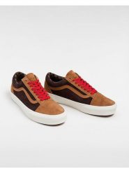 Vans Skórzane sneakersy w kolorze czarno-jasnobrązowym rozmiar: 42,5. Brązowe obuwie sportowe damskie Vans, bez zapięcia. Za 180.49 zł.