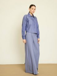 BGN Koszula w kolorze niebieskim rozmiar: 40. Niebieskie koszule damskie BGN, bez wzorów, bez kołnierzyka, bez ramiączek. Za 86.99 zł.