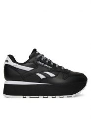 Reebok Sneakersy CLASSIC LEATHER TRIPLE LIFT 100209621 Czarny. Czarne obuwie sportowe damskie Reebok, ze skóry, bez zapięcia. Za 359.99 zł.