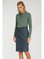 Nife Spódnica w kolorze granatowym rozmiar: 40. Niebieskie spódnice damskie Nife, bez wzorów, midi. Za 152.26 zł.