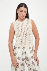 Sweter damski pleciony Emiro MARELLA MONOCHROME. Swetry klasyczne damskie Marella, m, bez kołnierzyka. Za 819.00 zł.