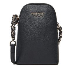 Torebka Nine West. Czarne listonoszki damskie Nine West, bez wzorów, bez dodatków. Za 129.99 zł.