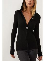 Milan Kiss Bluza w kolorze czarnym rozmiar: L. Czarne bluzy damskie Milan Kiss, l, bez wzorów, bez kaptura. Za 109.00 zł.