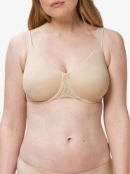 Triumph Biustonosz z fiszbiną Comfort Minimizer 10166827 Beżowy. Brązowe biustonosze Triumph, bez wzorów, z syntetyku. Za 144.00 zł.
