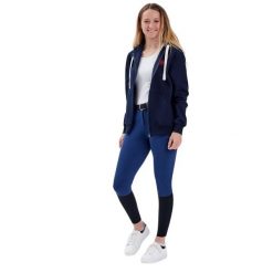 Bluza jeździecka z zamkiem błyskawicznym Gaze Jedy. Niebieskie bluzy damskie GAZE, xl, bez wzorów, z polaru, z kapturem. Za 495.10 zł.