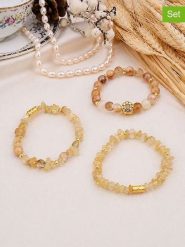L'Atelier de Gaia Bransoletki (3 szt.) rozmiar: onesize. Brązowe bransoletki damskie L'Atelier de Gaia, z mosiądzu. Za 51.95 zł.