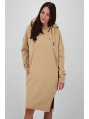 Alife and kickin Sukienka dresowa w kolorze beżowym rozmiar: S. Brązowe sukienki damskie Alife and Kickin, bez wzorów, z dresówki, bez ramiączek. Za 158.47 zł.