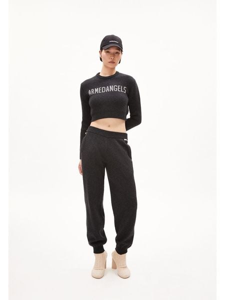 Armedangels Sweter "Mejaa" w kolorze czarnym rozmiar: M. Czarne swetry klasyczne damskie ARMEDANGELS, m, z bawełny, bez kołnierzyka. Za 209.82 zł.