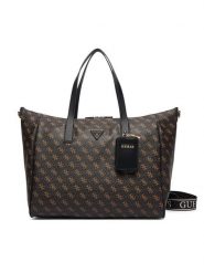 Guess Torebka Latona TWHQ92 11017 Brązowy ciemny. Brązowe shopper bag Guess, ze skóry, bez dodatków. Za 794.99 zł.