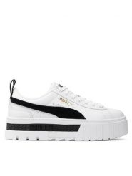 Puma Sneakersy Mayze Lth Wn's 381983 01 Biały. Białe obuwie sportowe damskie Puma, ze skóry, bez zapięcia. Za 299.00 zł.
