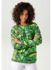 Aniston Bluza w kolorze zielonym rozmiar: 44. Zielone bluzy damskie Aniston, bez wzorów, bez kaptura. Za 74.63 zł.