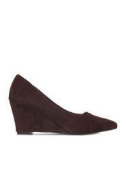 MEXX Czółenka EO-WS1098-02 Brązowy ciemny. Brązowe czółenka damskie Mexx, bez wzorów, ze skóry, bez obcasa. Za 329.99 zł.
