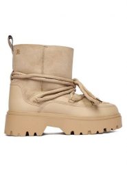 Tommy Hilfiger Śniegowce FW0FW08996 Beżowy. Brązowe śniegowce damskie Tommy Hilfiger, ze skóry. Za 899.99 zł.