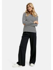 Milano Italy Koszulka w kolorze granatowo-białym rozmiar: L. Białe koszulki damskie Milano Italy, l, bez wzorów, z bawełny, bez kołnierzyka, bez ramiączek. Za 86.99 zł.