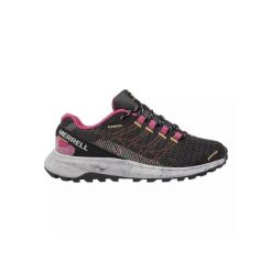 Veste FLY STRIKE Merrell BLACK/FUCHSIA J067444 - Merrell. Czarne obuwie sportowe damskie Merrell, z materiału, bez zapięcia, do biegania. Za 522.00 zł.