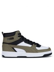 Puma Sneakersy REBOUND-JOY-JR 37468715 Khaki. Brązowe buty sportowe chłopięce Puma, z tworzywa sztucznego, bez zapięcia. Za 259.99 zł.
