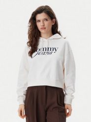Tommy Jeans Bluza Script DW0DW20306 Beżowy Relaxed Fit. Brązowe bluzy damskie Tommy Jeans, m, bez wzorów, z bawełny, bez kaptura. Za 229.99 zł.
